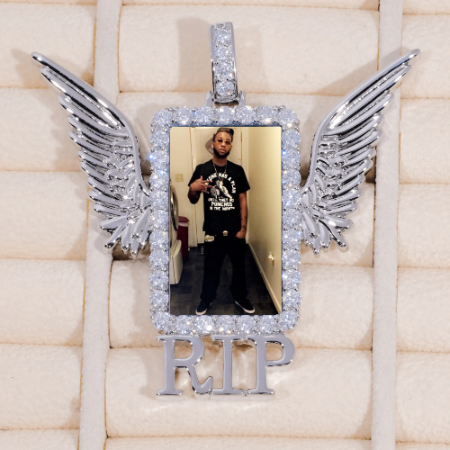 RIP WING 3D CUSTOM PICTURE PENDANT