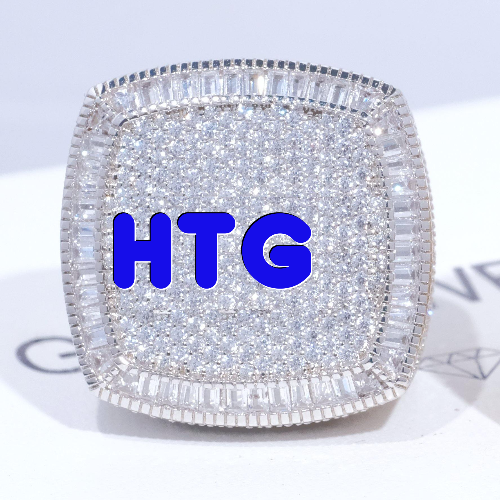 CUSTOM LETTER 3D ICED RING