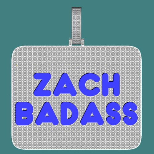 CUSTOM LETTER NECKLACE 3D BIG SQUARE