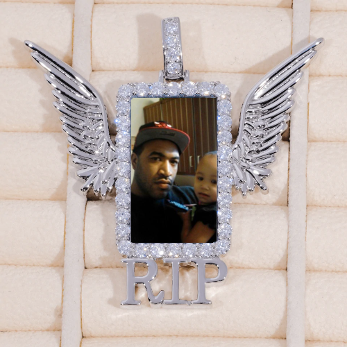 RIP WING 3D CUSTOM PICTURE PENDANT