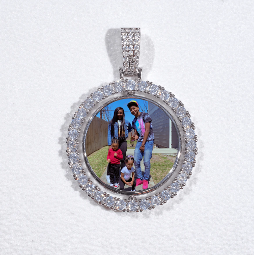 3D Spinning 2-Faced Custom Picture Pendant