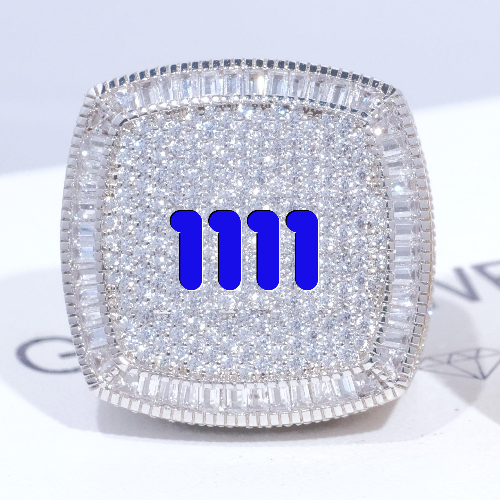 CUSTOM LETTER 3D ICED RING