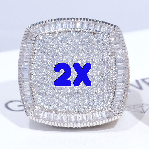 CUSTOM LETTER 3D ICED RING