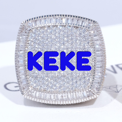 CUSTOM LETTER 3D ICED RING