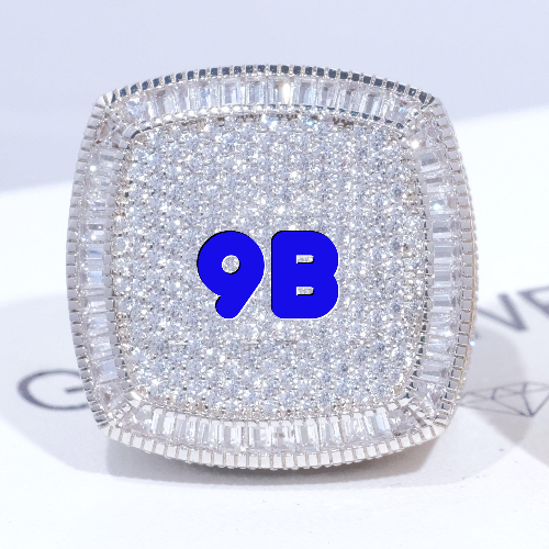 CUSTOM LETTER 3D ICED RING