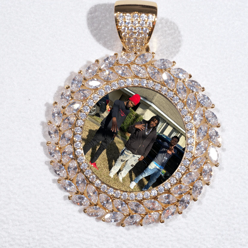 Large 3D Wheat Ear Custom Picture Pendant