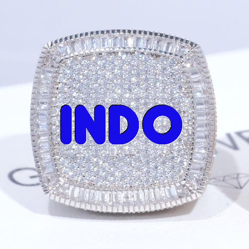 CUSTOM LETTER 3D ICED RING