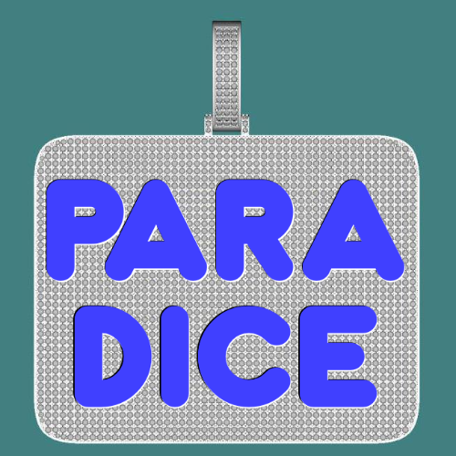 CUSTOM LETTER NECKLACE 3D BIG SQUARE