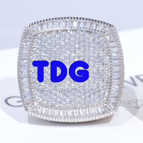 CUSTOM LETTER 3D ICED RING