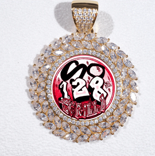 Large 3D Wheat Ear Custom Picture Pendant
