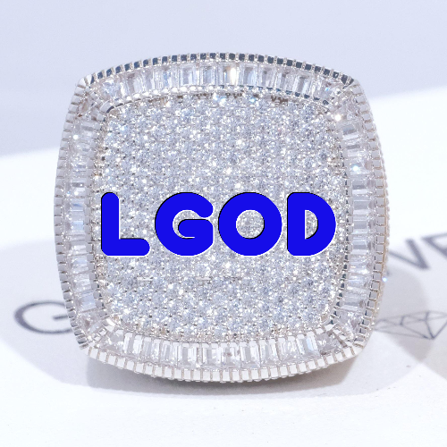 CUSTOM LETTER 3D ICED RING
