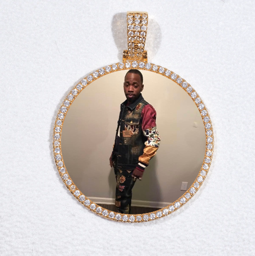 MEDIUM 3D CIRCLE CUSTOM PICTURE PENDANT