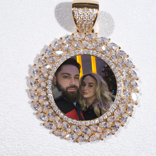 Large 3D Wheat Ear Custom Picture Pendant