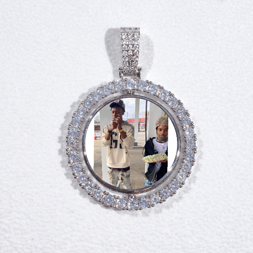3D Spinning 2-Faced Custom Picture Pendant