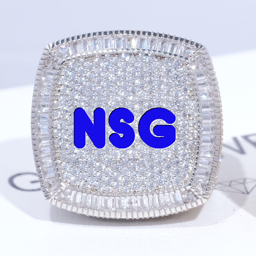 CUSTOM LETTER 3D ICED RING