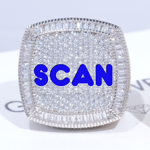 CUSTOM LETTER 3D ICED RING