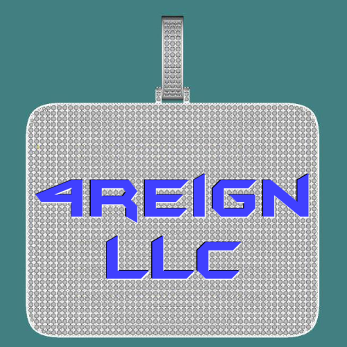 CUSTOM LETTER NECKLACE 3D BIG SQUARE