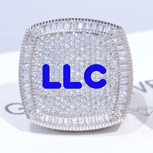 CUSTOM LETTER 3D ICED RING