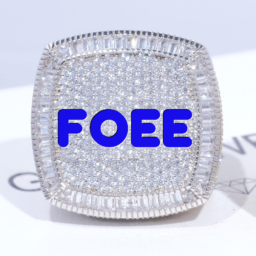 CUSTOM LETTER 3D ICED RING