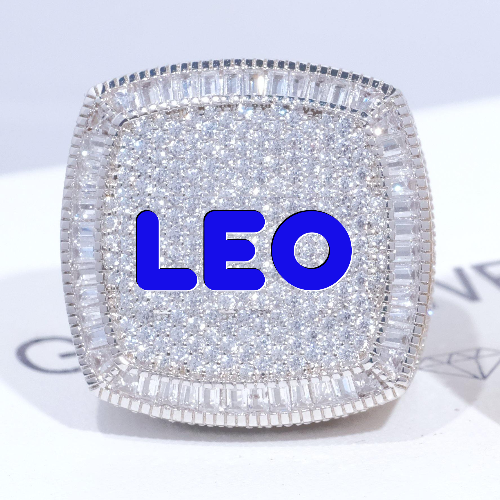 CUSTOM LETTER 3D ICED RING