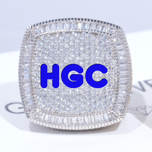 CUSTOM LETTER 3D ICED RING