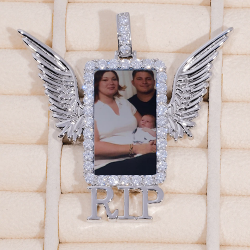 RIP WING 3D CUSTOM PICTURE PENDANT