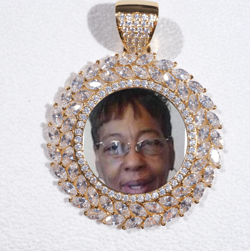 Large 3D Wheat Ear Custom Picture Pendant