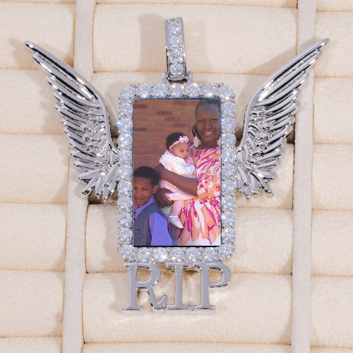 RIP WING 3D CUSTOM PICTURE PENDANT