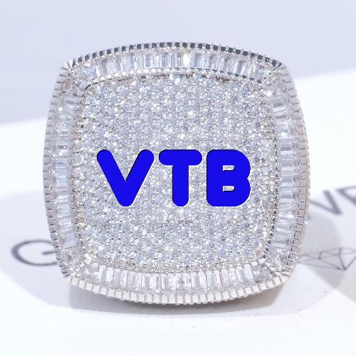 CUSTOM LETTER 3D ICED RING