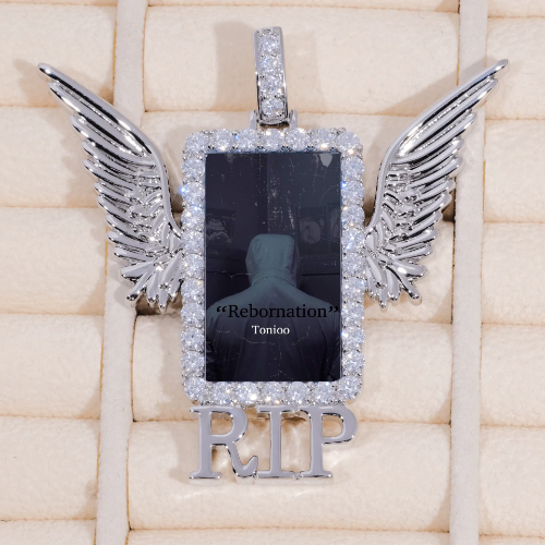 RIP WING 3D CUSTOM PICTURE PENDANT