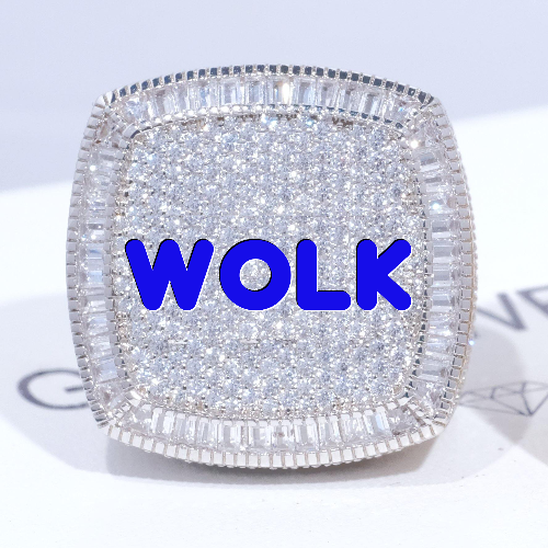 CUSTOM LETTER 3D ICED RING
