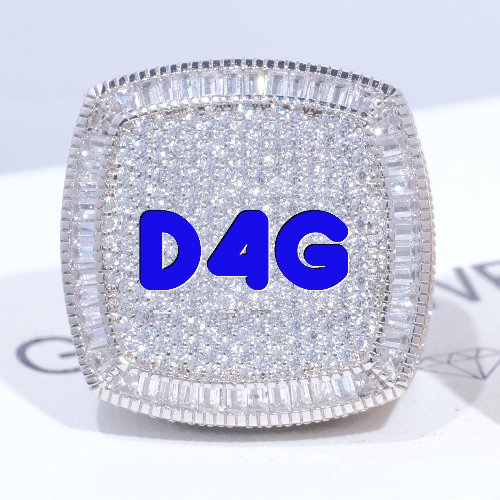 CUSTOM LETTER 3D ICED RING