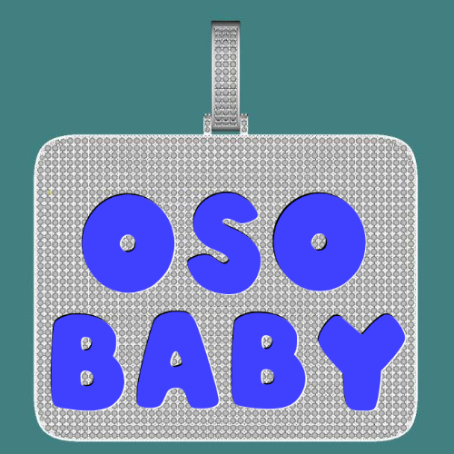 CUSTOM LETTER NECKLACE 3D BIG SQUARE