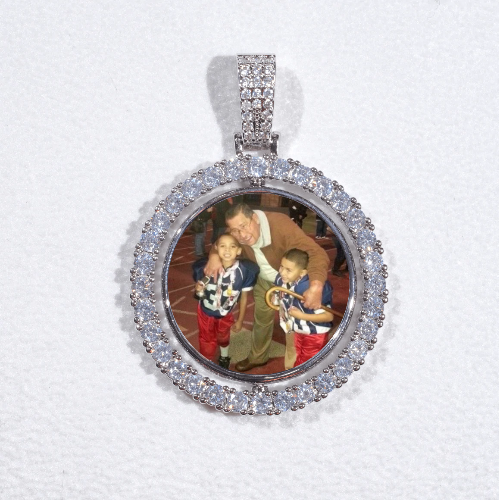 3D Spinning 2-Faced Custom Picture Pendant