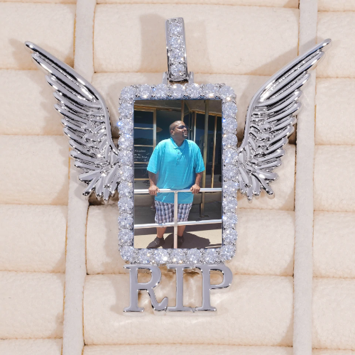 RIP WING 3D CUSTOM PICTURE PENDANT