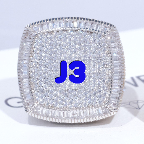 CUSTOM LETTER 3D ICED RING