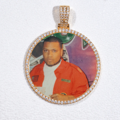 MEDIUM 3D CIRCLE CUSTOM PICTURE PENDANT