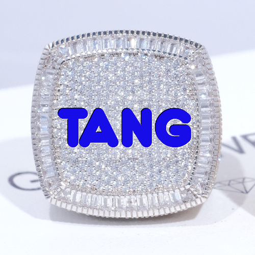 CUSTOM LETTER 3D ICED RING