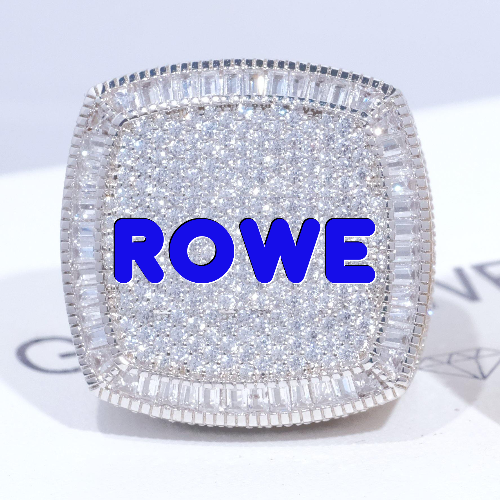 CUSTOM LETTER 3D ICED RING