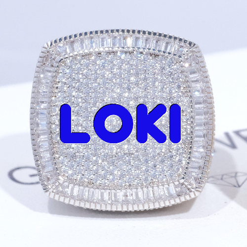 CUSTOM LETTER 3D ICED RING