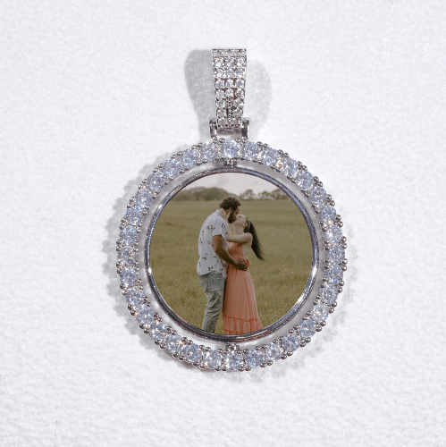 3D Spinning 2-Faced Custom Picture Pendant