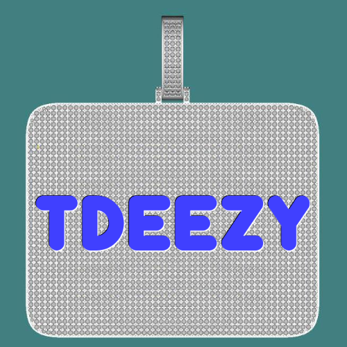 CUSTOM LETTER NECKLACE 3D BIG SQUARE