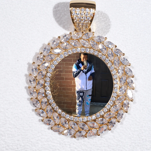 Large 3D Wheat Ear Custom Picture Pendant