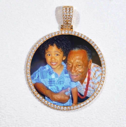 MEDIUM 3D CIRCLE CUSTOM PICTURE PENDANT