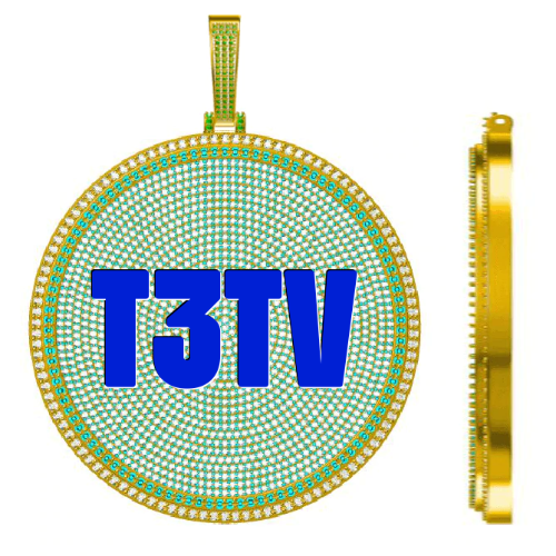 CUSTOM LETTER NECKLACE 3D BIG DISC
