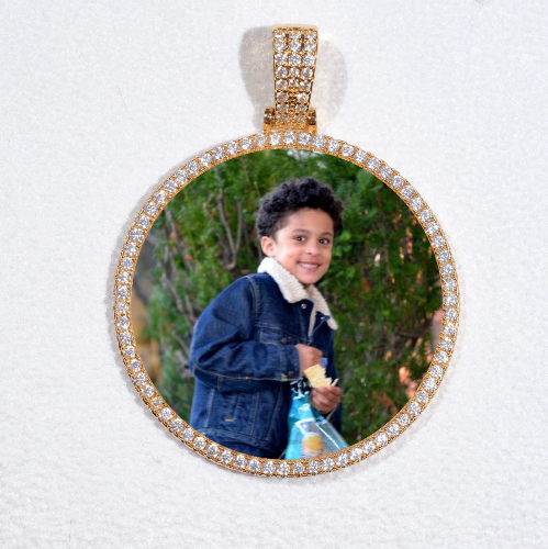 MEDIUM 3D CIRCLE CUSTOM PICTURE PENDANT