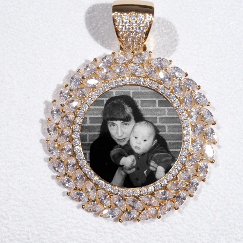 Large 3D Wheat Ear Custom Picture Pendant