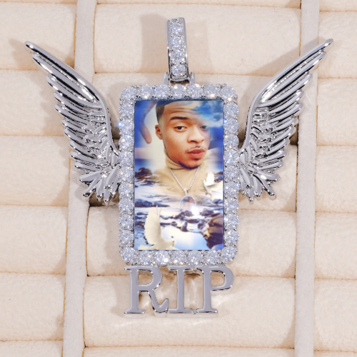 RIP WING 3D CUSTOM PICTURE PENDANT