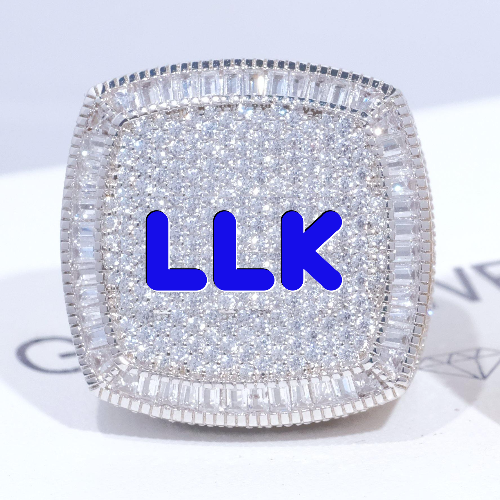 CUSTOM LETTER 3D ICED RING