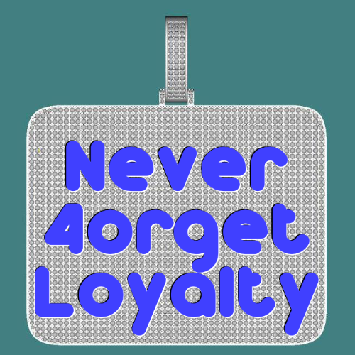 CUSTOM LETTER NECKLACE 3D BIG SQUARE